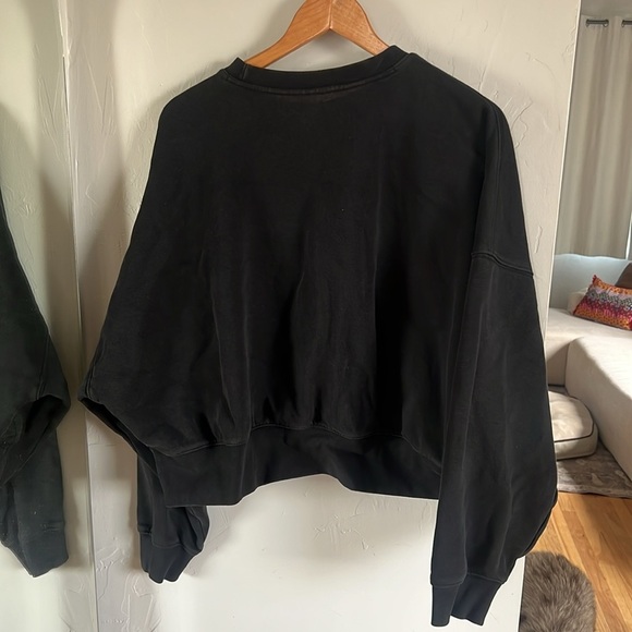 Adidas Women's crop Logo Sweatshirt - Picture 2 of 2